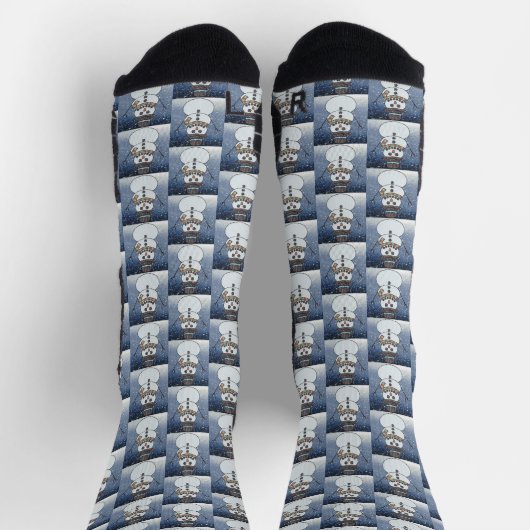Schneemann mit BG - Athletische Socken (Oben)