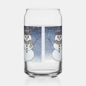 Schneemann mit BG - Glasdose Dosenglas (Rechts)