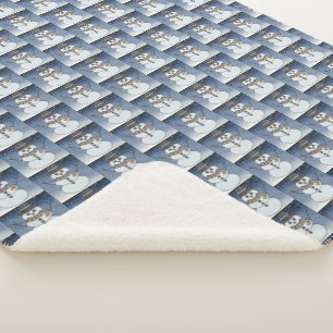 Schneemann mit BG - Sherpa-Decke Sherpadecke