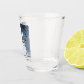 Schneemann mit BG - Shot Glass Schnapsglas (Rechts)