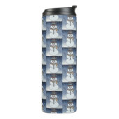 Schneemann mit BG - Thermal Tumbler Thermosbecher (Nach links gedreht)