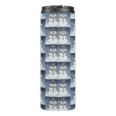 Schneemann mit BG - Thermal Tumbler Thermosbecher (Rückseite)