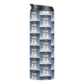 Schneemann mit BG - Thermal Tumbler Thermosbecher (Nach rechts gedreht)