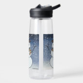 Schneemann mit BG - Wasserflasche Trinkflasche (Links)