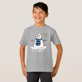 Schneemann mit Botschaft! T-Shirt (Vorne ganz)