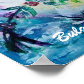 SCHNEEMANN MIT EULE POSTER (Ecke)