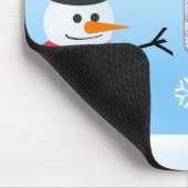 Schneemann (mit Foto) Mousepad (Ecke)