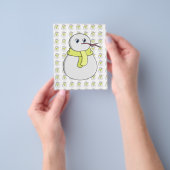 Schneemann mit gelbem Schal Flyer (Gruppe)