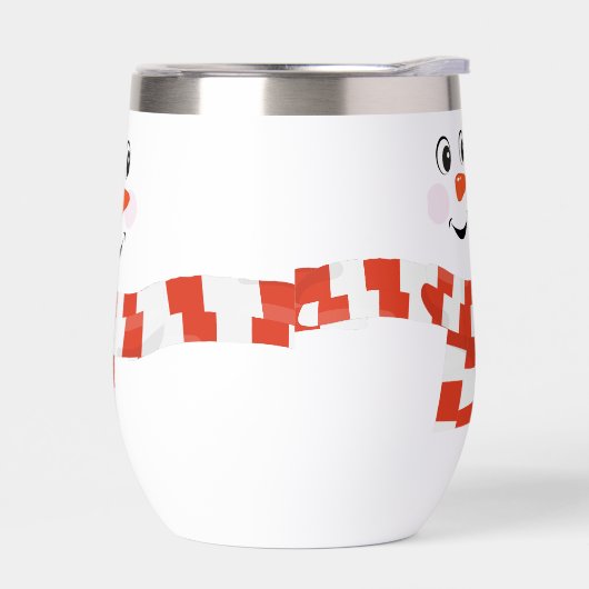 Schneemann mit glücklichem Gesicht (Links)