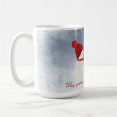 Schneemann mit Goldstar Kaffeetasse (Links)