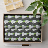 Schneemann mit grüner Mütze Seidenpapier (Geschenk)