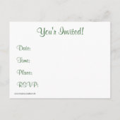 Schneemann mit Hund Einladungspostkarte (Rückseite)