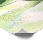 Schneemann mit Hund Poster (Ecke)