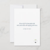 Schneemann mit Kakao schmelzen Einladung (Rückseite)