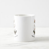 Schneemann mit Kardinalen Kaffeetasse (Mittel)
