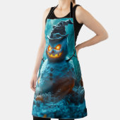 Schneemann mit leuchtenden Augen Schürze (InSitu)