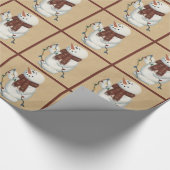Schneemann mit lichtdurchlässigem Papier Geschenkpapier (Ecke)
