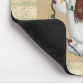Schneemann mit Lichtmousepad Mousepad (Ecke)