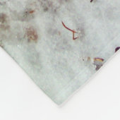 Schneemann mit Rainbow Scarf Fleecedecke (Ecke)