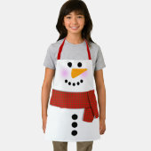 Schneemann mit Red Scarf Weihnachten Schürze (Insitu)