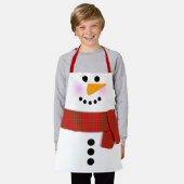 Schneemann mit Red Scarf Weihnachten Schürze (Getragen)