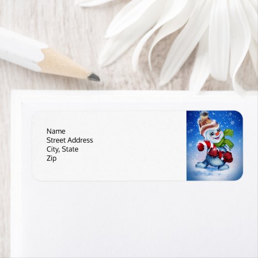 Schneemann mit Schal (Insitu)