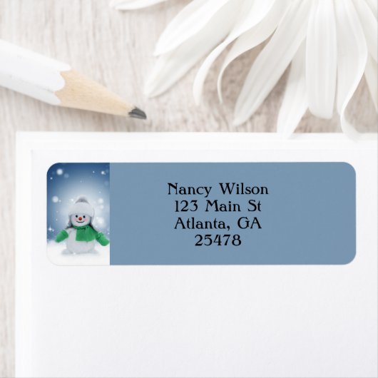 Schneemann mit Schal (Insitu)