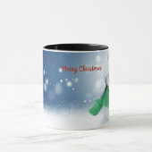 Schneemann mit Schal Tasse (Zentrum)