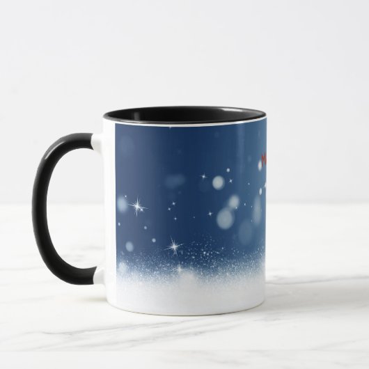 Schneemann mit Schal Tasse (Links)