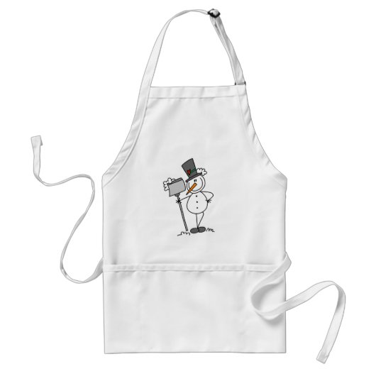 Schneemann mit Schaufel Schürze (Vorne)