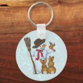 Schneemann mit schlüsselanhänger (Vorderseite)