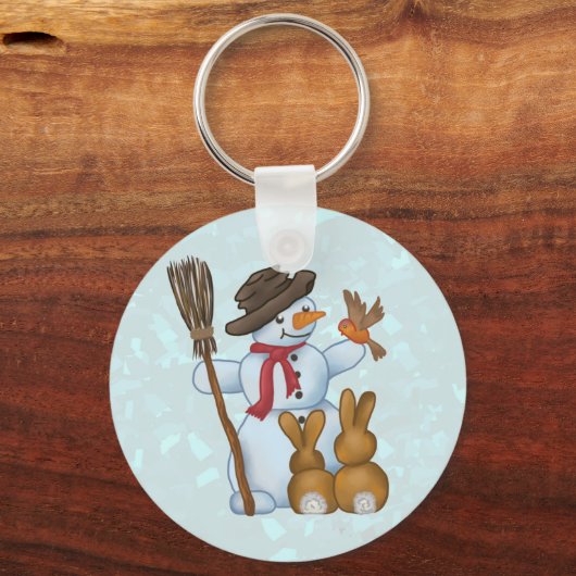 Schneemann mit schlüsselanhänger (Vorderseite)
