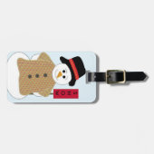 Schneemann mit Schneezeichen Gepäckanhänger (Vorderseite horizontal)