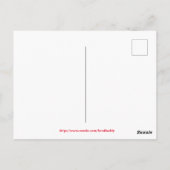 Schneemann mit Schotter Postkarte (Rückseite)