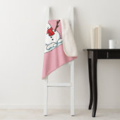 Schneemann mit Snowy Pine Tree Sherpadecke (Beispiel)