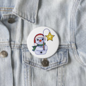 Schneemann mit Stern Button (Beispiel)