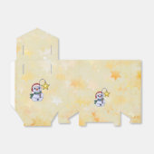 Schneemann mit Stern Geschenkschachtel (Ungefaltet)