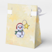 Schneemann mit Stern Geschenkschachtel (Rückseite)