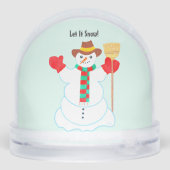 Schneemann mit Text Schneekugeln (Rückseite)