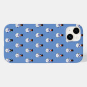 Schneemann mit Tophut Case-Mate iPhone Hülle (Rückseite (Horizontal))