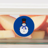Schneemann mit Tophut Etiketten (Befestigt)