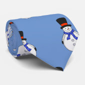 Schneemann mit Tophut Krawatte (Gerollt)