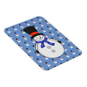 Schneemann mit Tophut Magnet (Rechte Seite)
