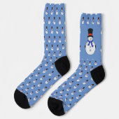 Schneemann mit Tophut Socken (Linkes Detail)
