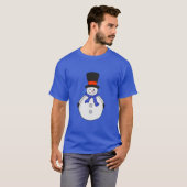 Schneemann mit Tophut T-Shirt (Vorne ganz)
