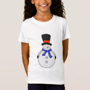 Schneemann mit Tophut T-Shirt