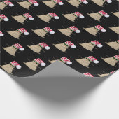 Schneemann mit tropischem Sand am Strand Geschenkpapier (Ecke)