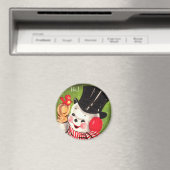Schneemann mit Vogel Magnet (In Situ (Geschirrspüler))