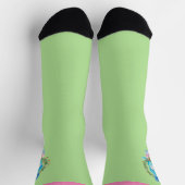Schneemann mit Weihnachtskranz Socken (Oben)