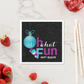 Schneemann mit Weihnachtsschmuck Serviette (Beispiel)